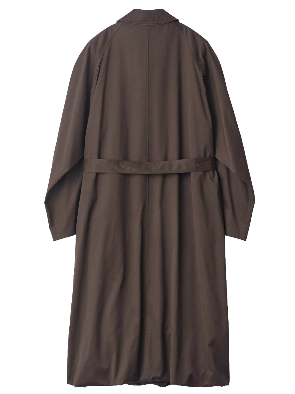 SSSTEIN-OVERSIZED LAYERED COMBINATION COAT-ST 1373 DARK BROWN