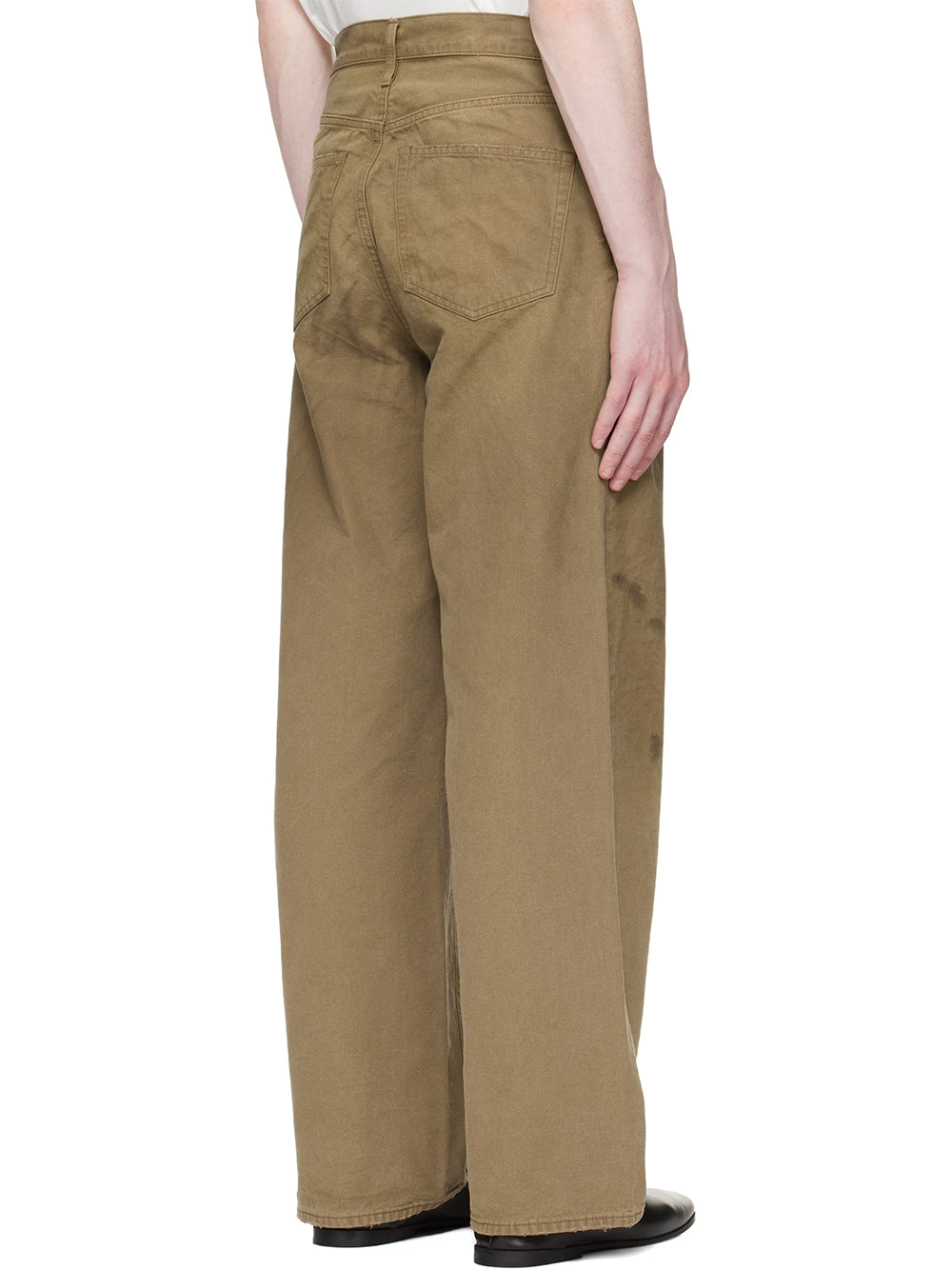 SULFUR DYED OXFORD VINTAGE WIDE PANTS