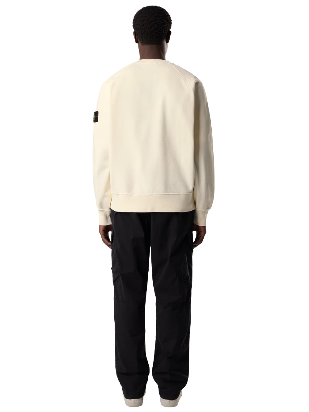 STONE ISLAND-FELPA GIROCOLLO OVER-L2S156100008S0051 V0093 IVORY