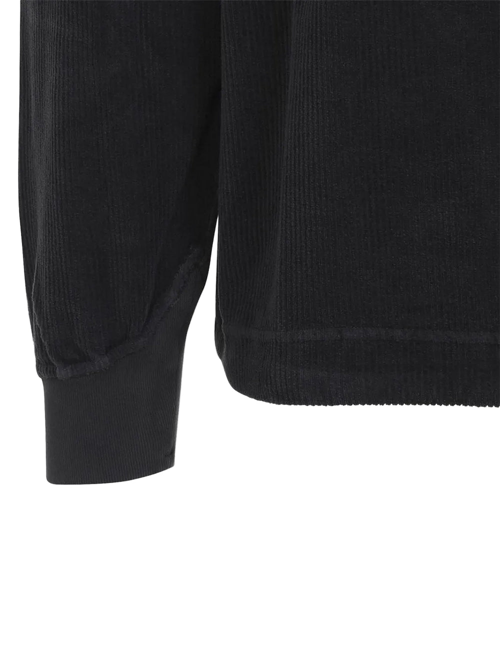 STONE ISLAND-FELPA GIROCOLLO VELLUTO A COSTE-L2S156100030S0444 V0062 LEAD GREY