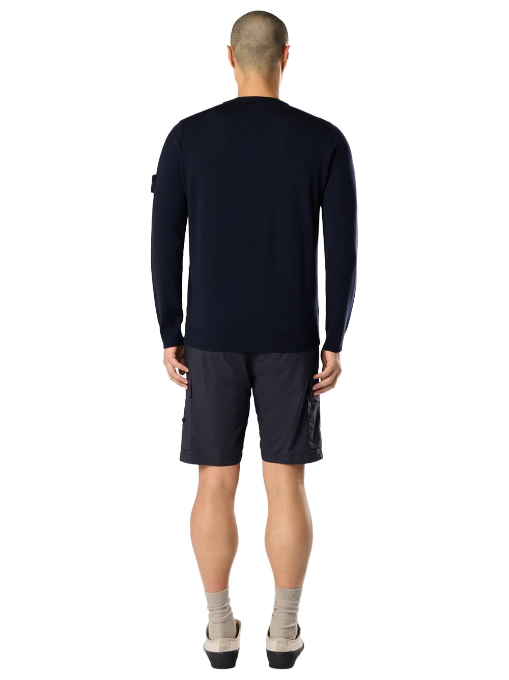 STONE ISLAND-MAGLIA LANA LIGHT RWS-L2S155100071S00C4 V0029 BLACK