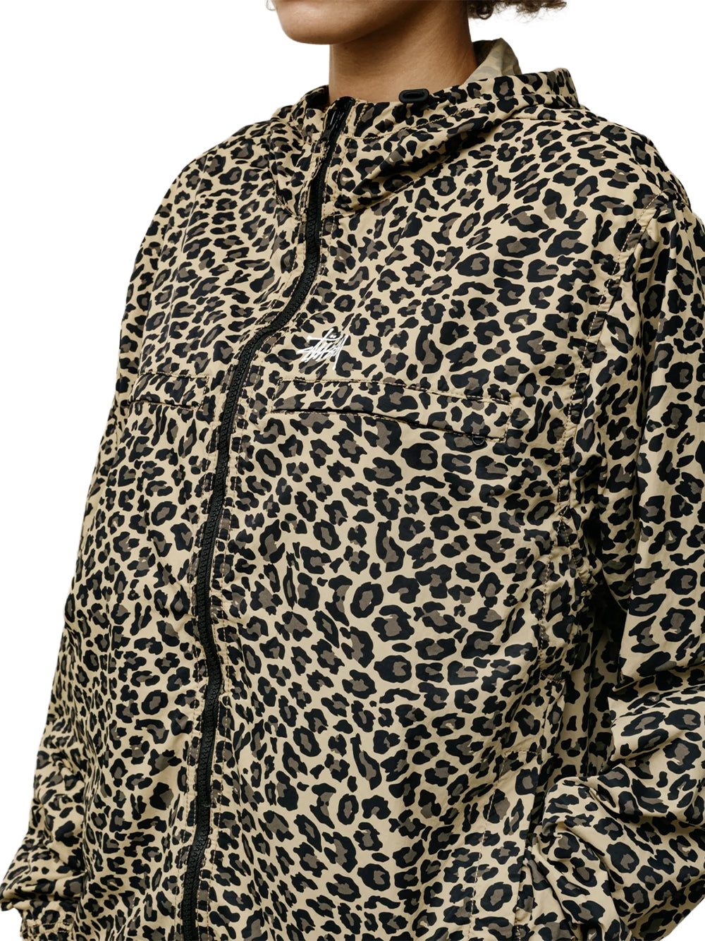 STUSSY-LIGHTWEIGHT HOODED JACKET-115900 2773 CHEETAH