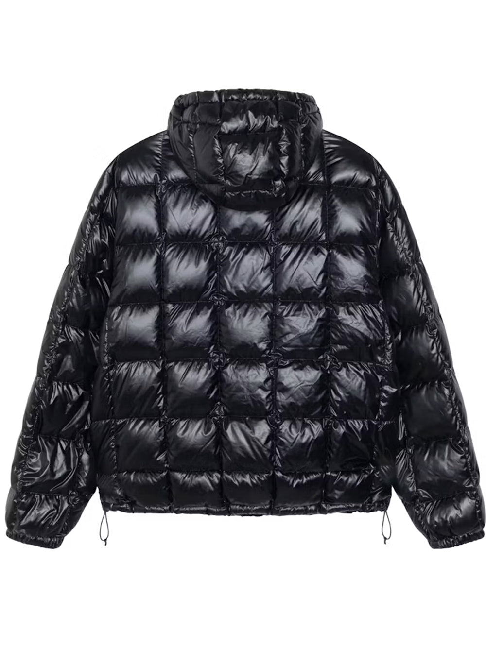 STUSSY-MIDWEIGHT HOODED PUFFER-115856 0001 BLACK