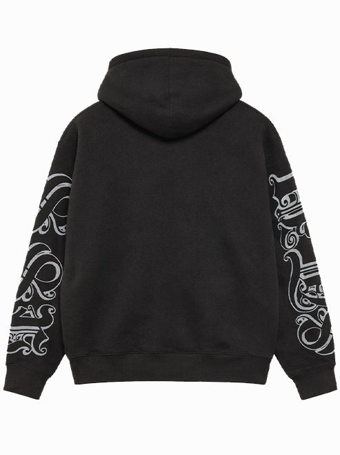 STUSSY-MOTIF PRINT HOOD-118605 0001 BLACK