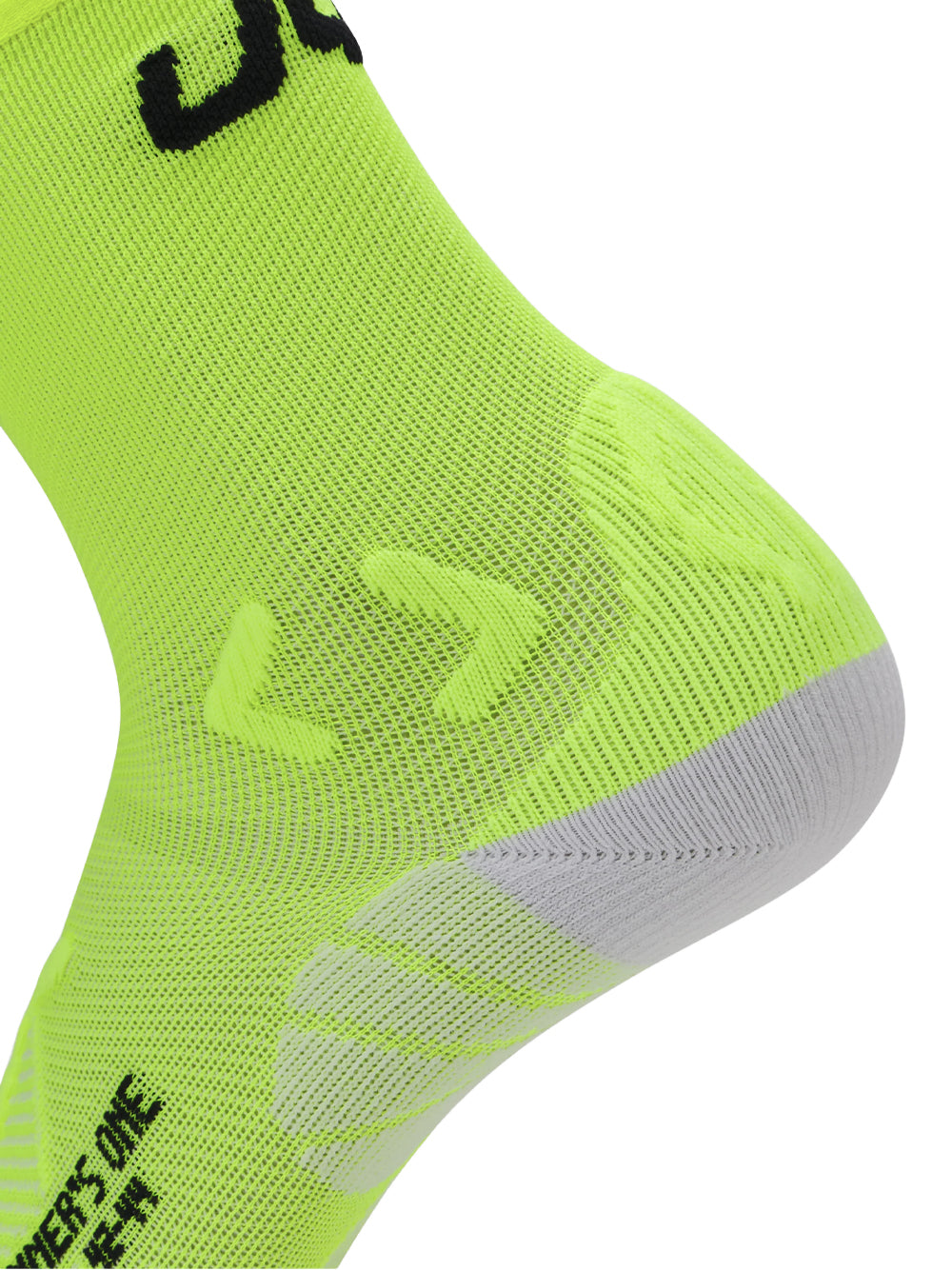 UYN-MAN RUNNER`S ONE SHORT SOCKS-S100271.93 Y303 YELLOW FLUO/WHITE