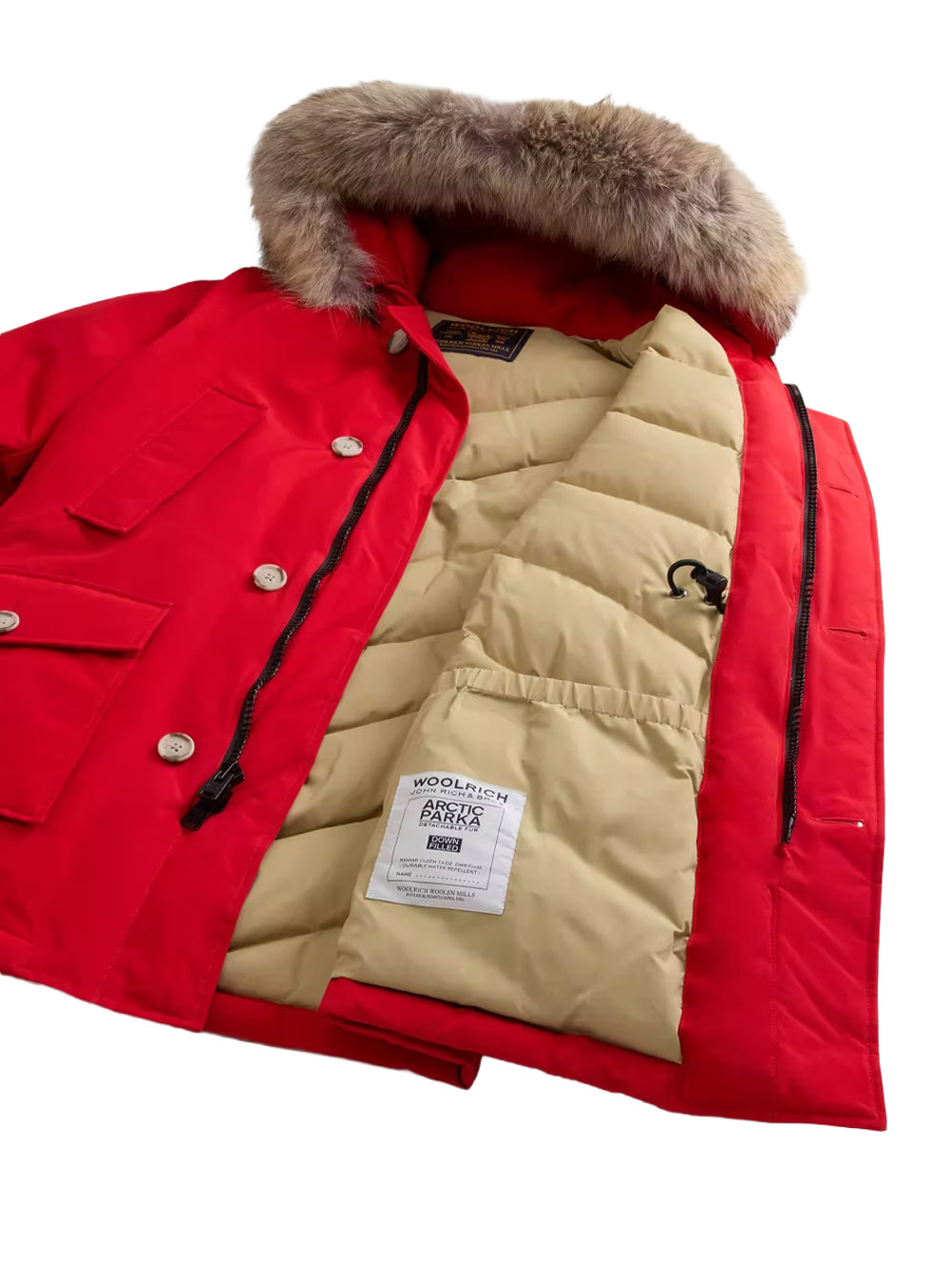 WOOLRICH-ARCTIC DETACHABLE FUR PARKA-CFWOOU0482MBUT0001 ANR/ADRENALINE RUSH