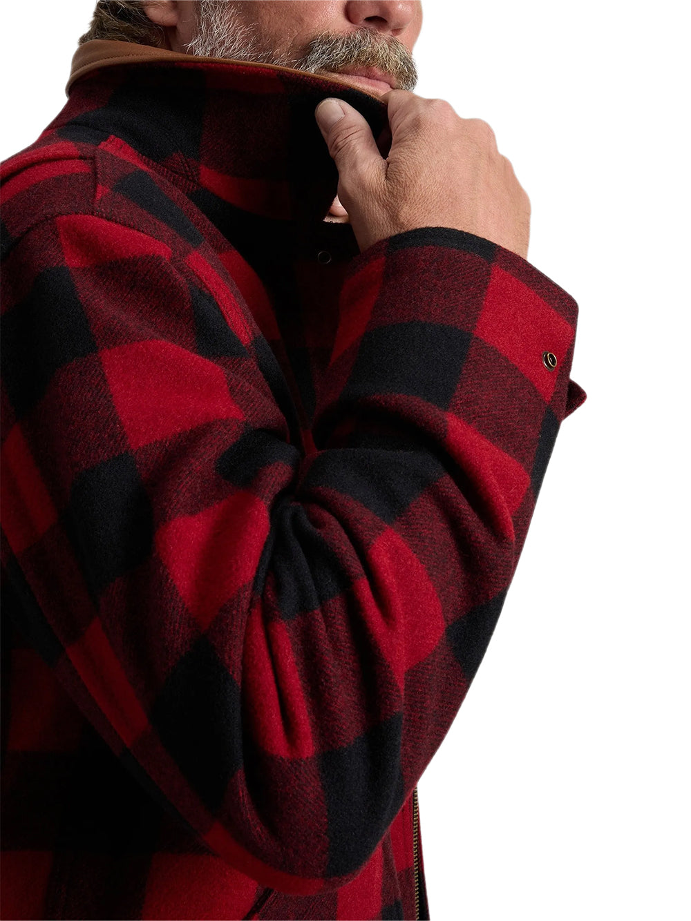 WOOLRICH-CHECK BARN COAT-CFWMOU2000MRUT5656 5321 RED BUFFALO