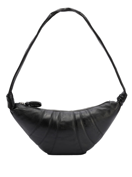 LEMAIRE-MEDIUM CROISSANT BAG-BG0001LL095 BK999 BLACK