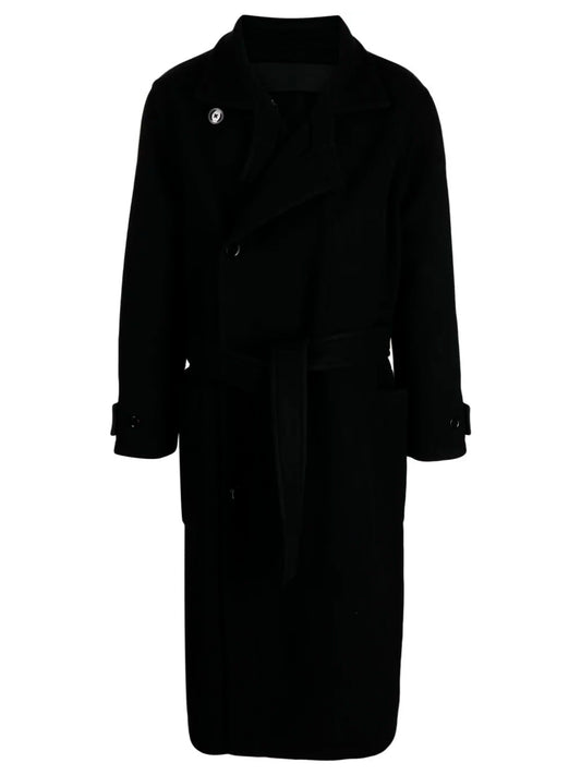 LEMAIRE-WRAP COAT-CO1037.LF1116 BK999 BLACK