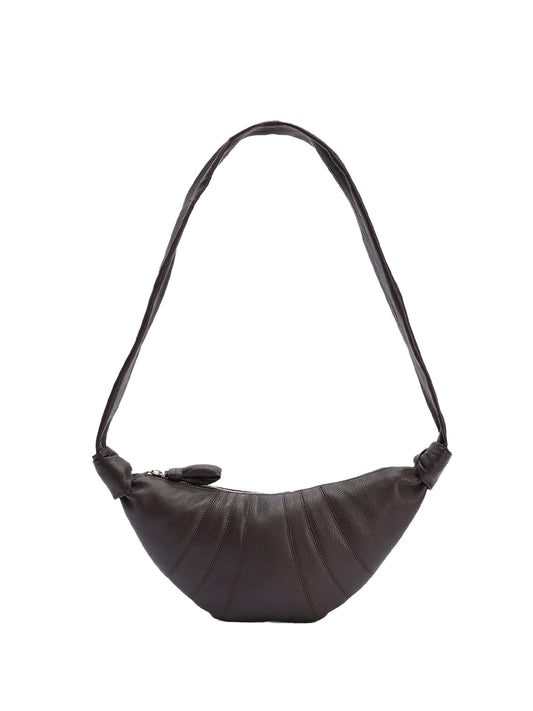 LEMAIRE-SMALL CROISSANT BAG-BG0003.LL0018 BR490 DARK CHOCOLATE