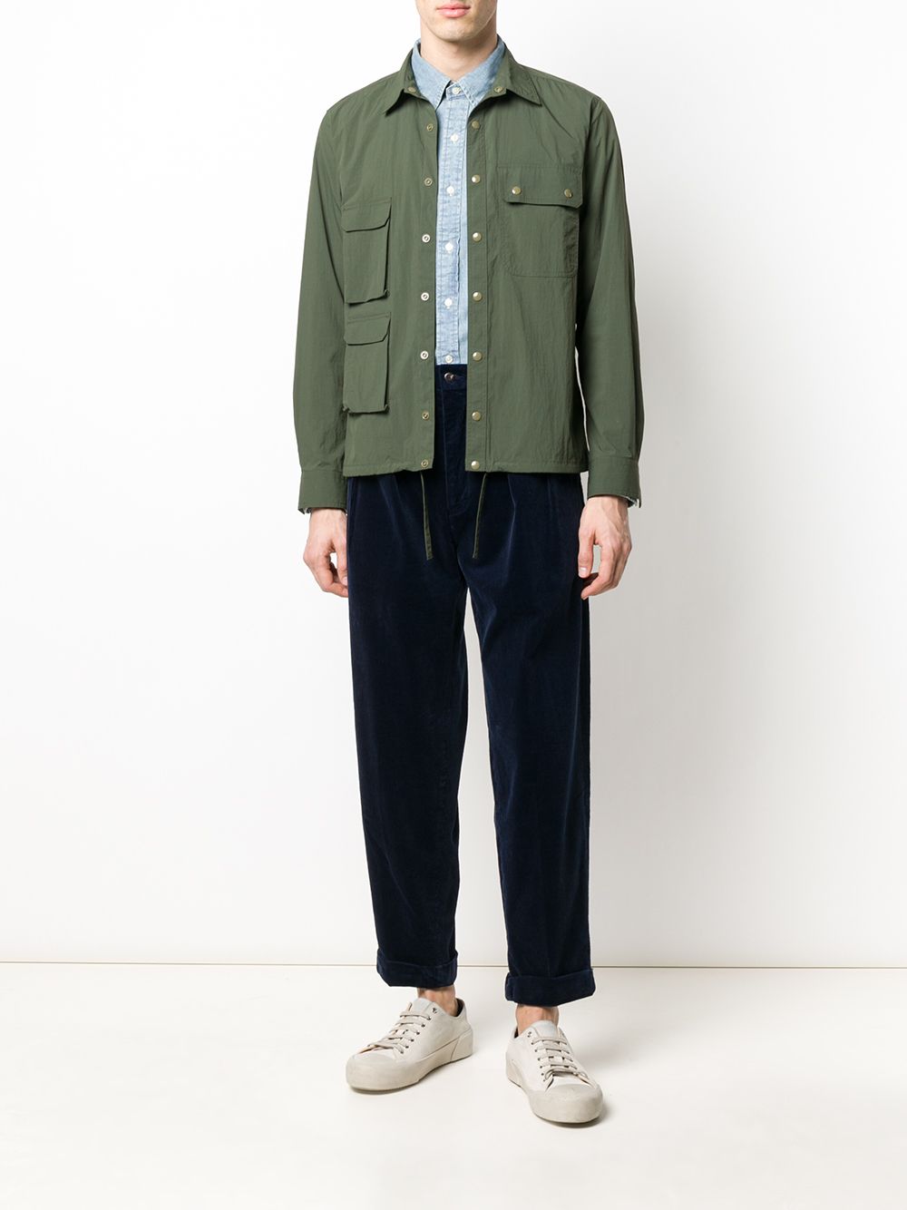 POLO RALPH LAUREN-CHAMBRAY SPORT SHIRT-710792042001 BLUE