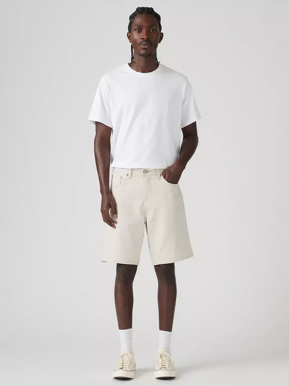 LEVI`S®-468 LOOSE SHORTS-A8461 0019 ECRU JOURNAL