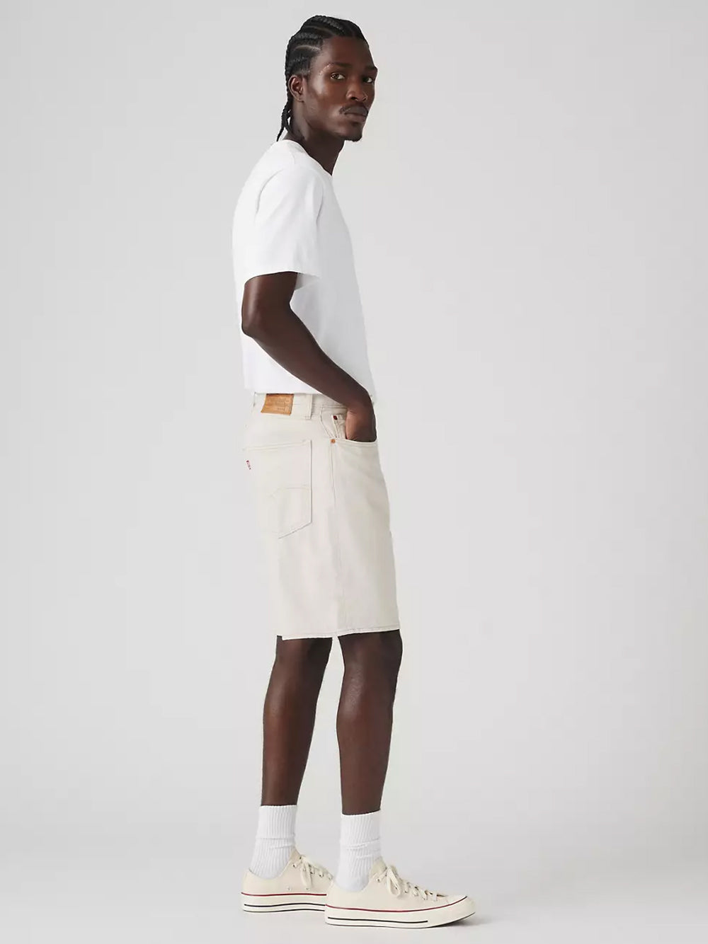 LEVI`S®-468 LOOSE SHORTS-A8461 0019 ECRU JOURNAL