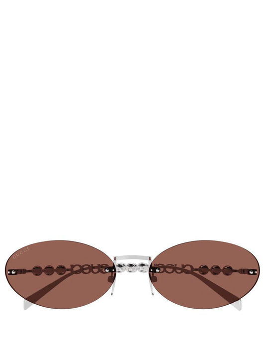 GUCCI-GG1922S-GG1922S.002 002 BROWN/SILVER