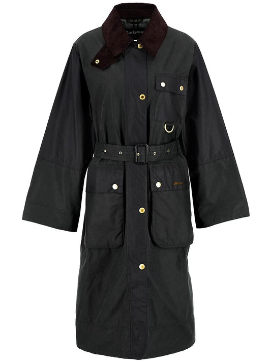 BARBOUR-MILDA WAX JACKET-LWX1486 OL52 FERN