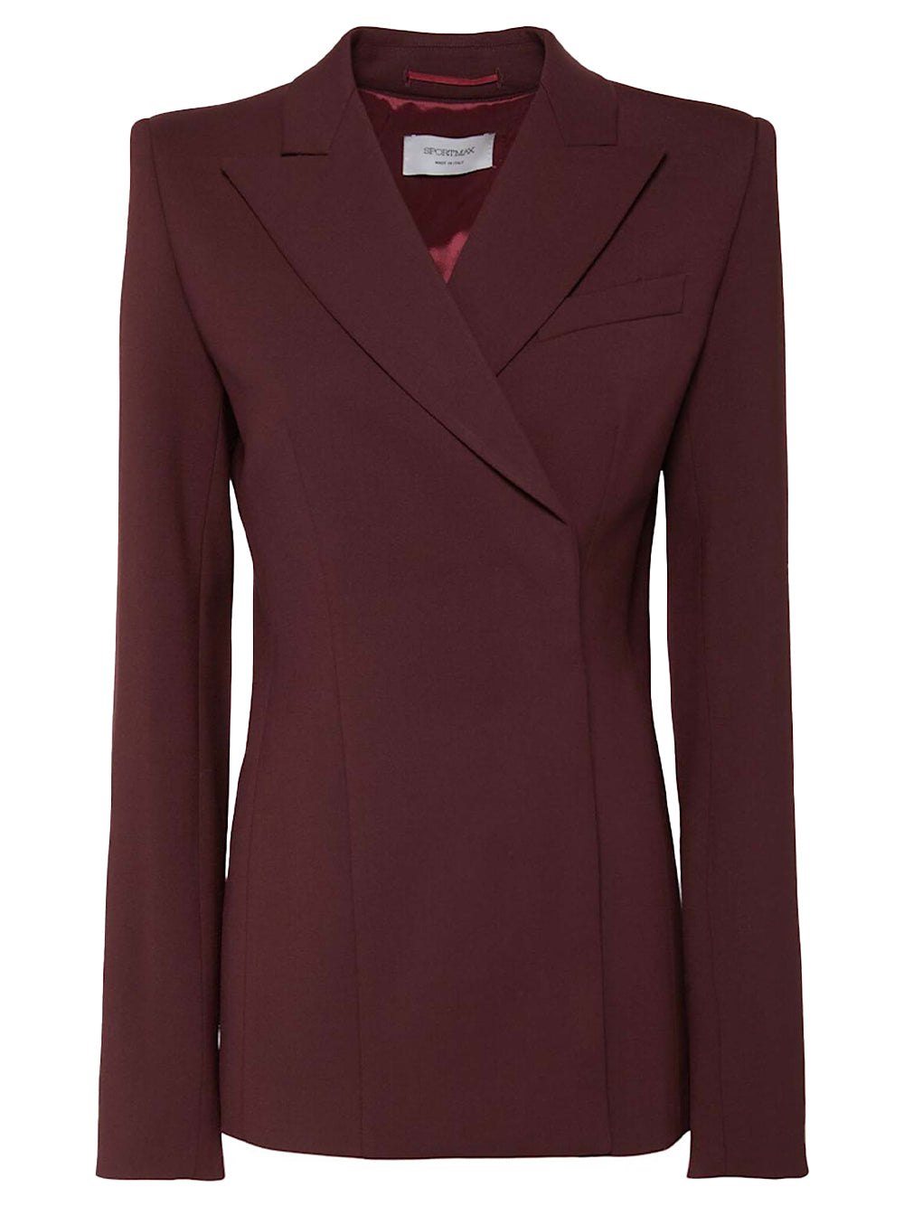SPORTMAX-COCCO BLAZER-2522046042600 003 BURGUNDY