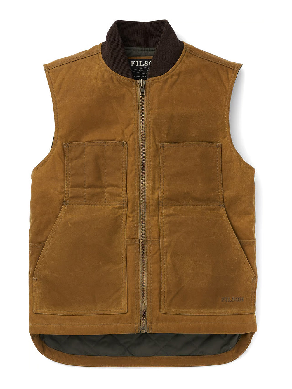 FILSON-TIN CLOTH INSULATED WORK VEST-FMGIL0001 240 DARK TAN