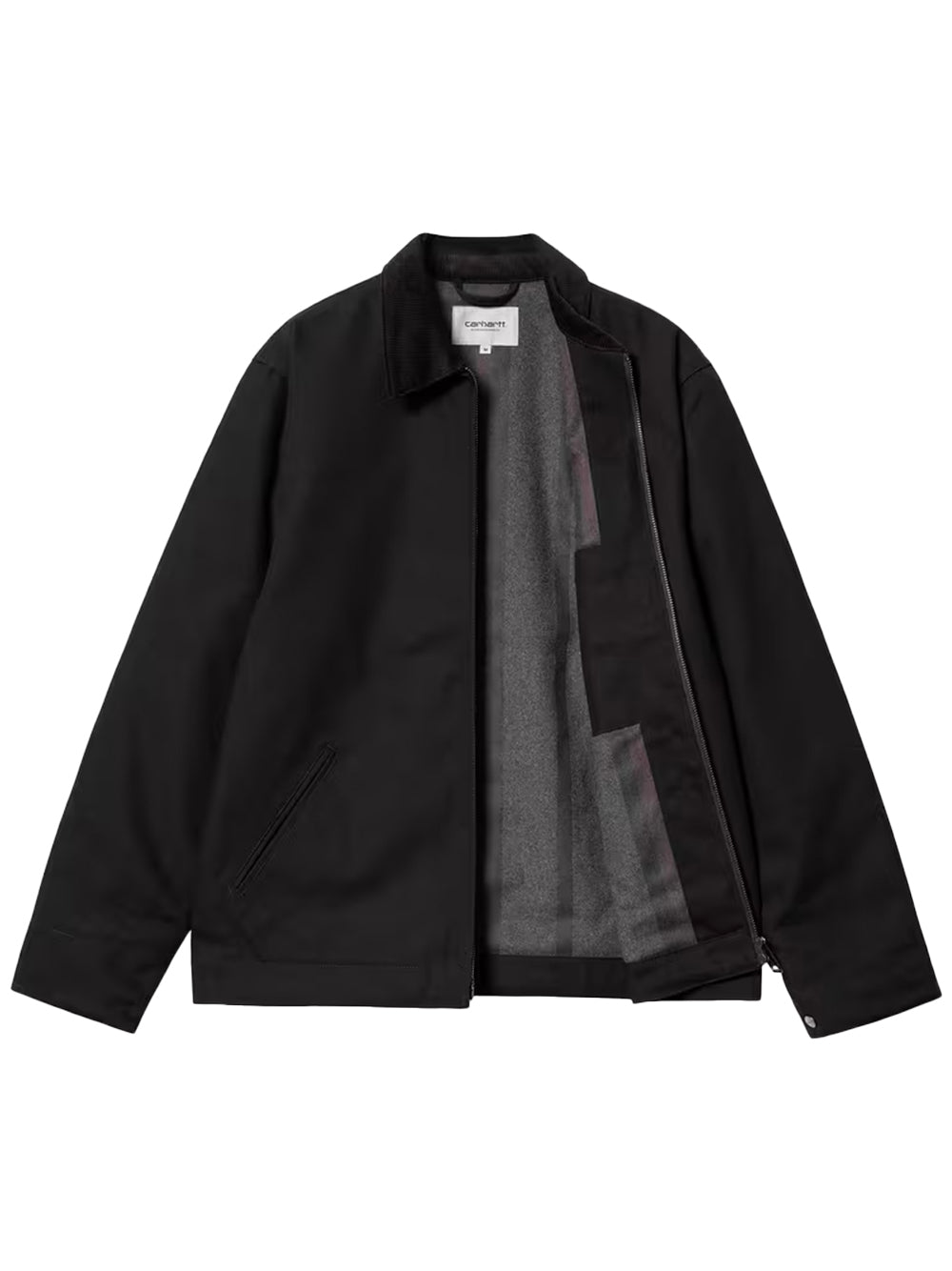 CARHARTT WIP-DETROIT JACKET RIGID-I015264 00E01 BLACK RIGID