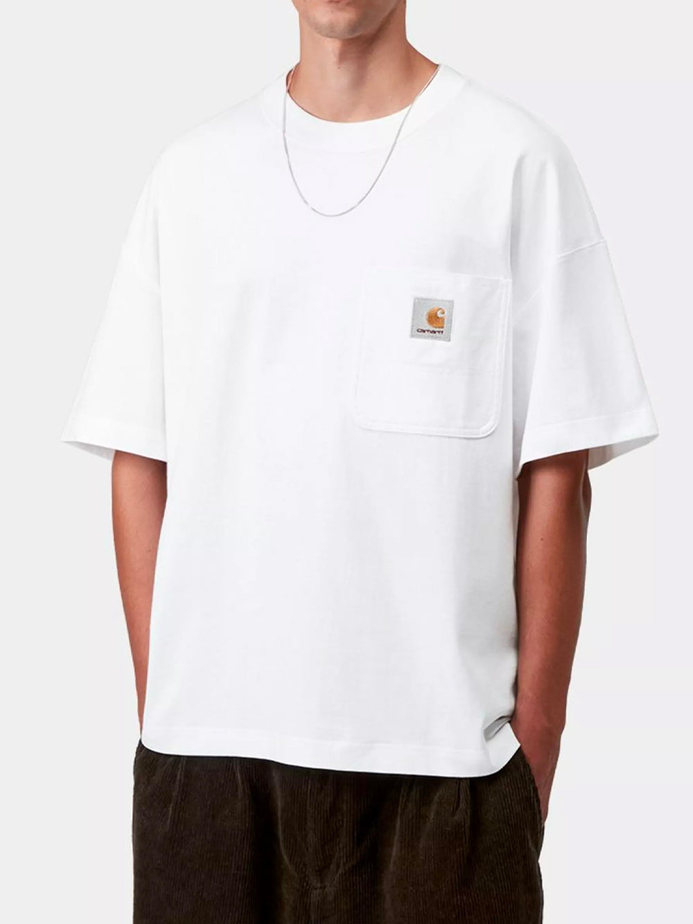 CARHARTT WIP-S/S WORK POCKET T-SHIRT-I035523 02XX WHITE
