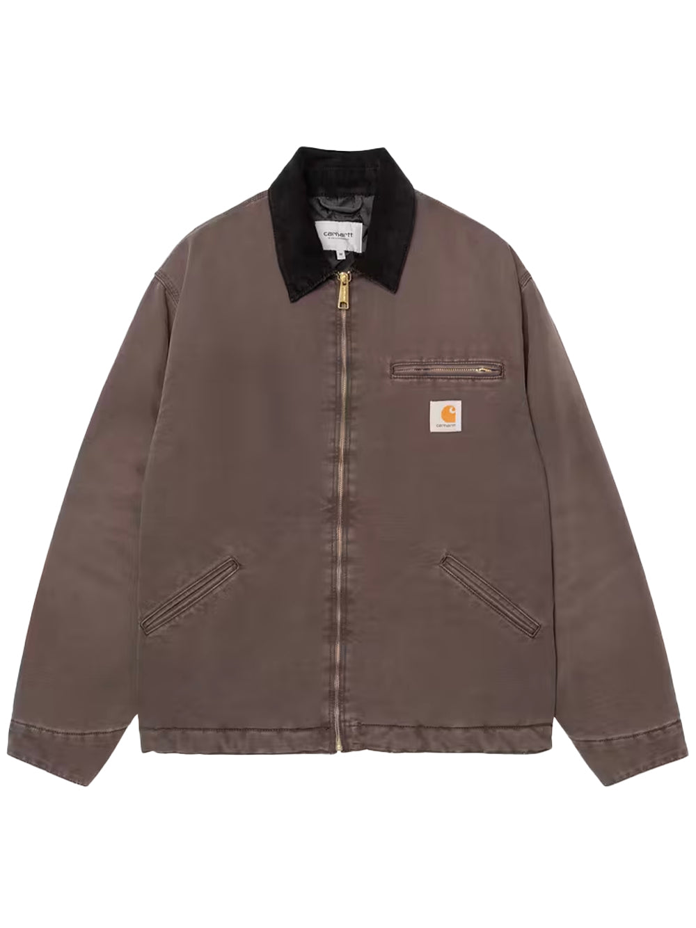 CARHARTT WIP-OG DETROIT JACKET-I035614 1YL4O TOBACCO/BLACK