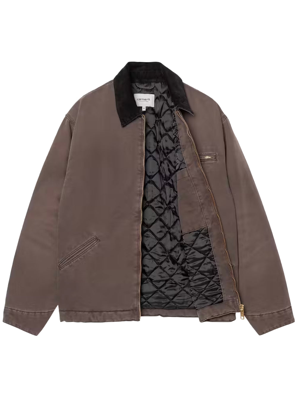 CARHARTT WIP-OG DETROIT JACKET-I035614 1YL4O TOBACCO/BLACK