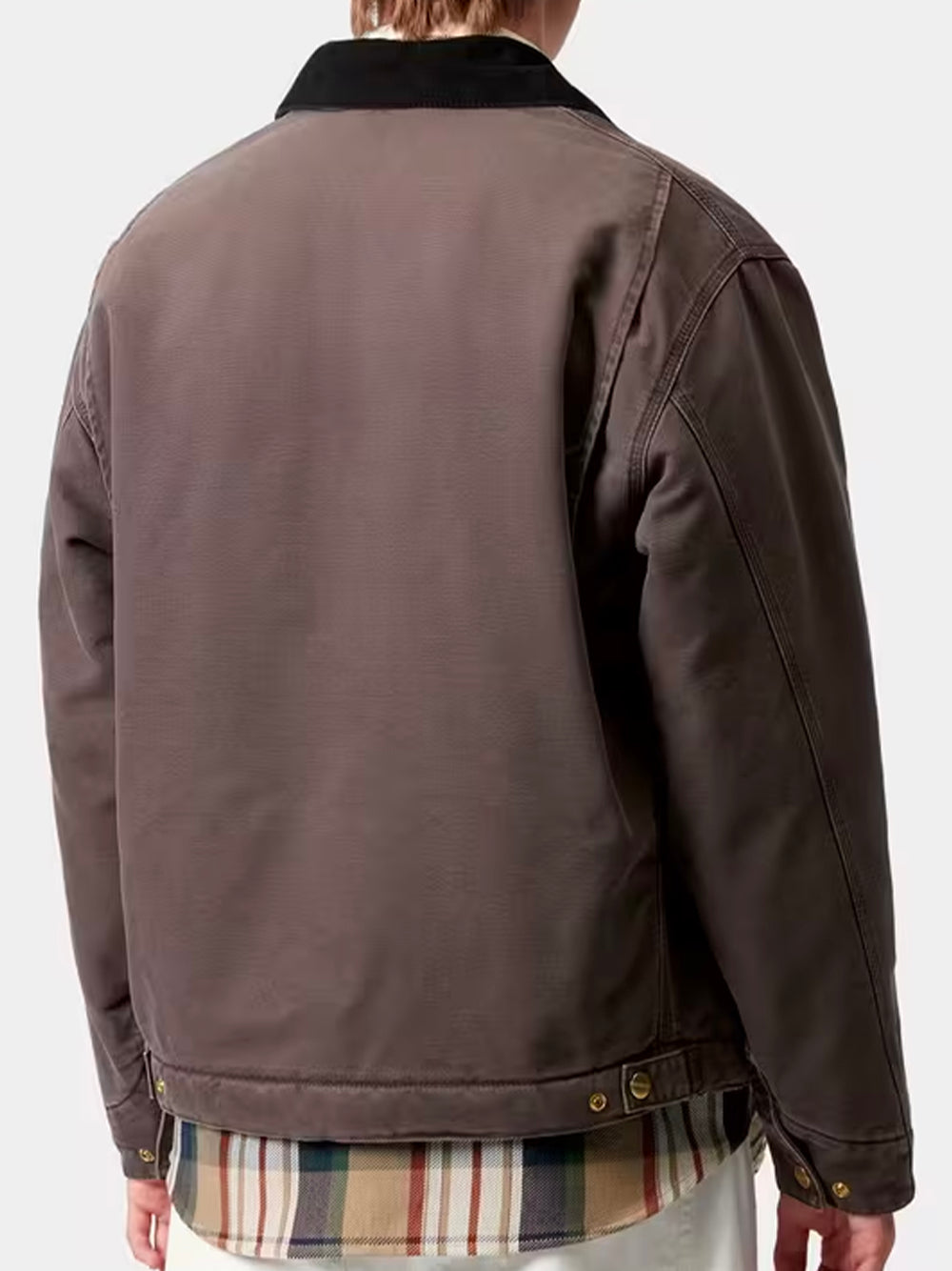 CARHARTT WIP-OG DETROIT JACKET-I035614 1YL4O TOBACCO/BLACK