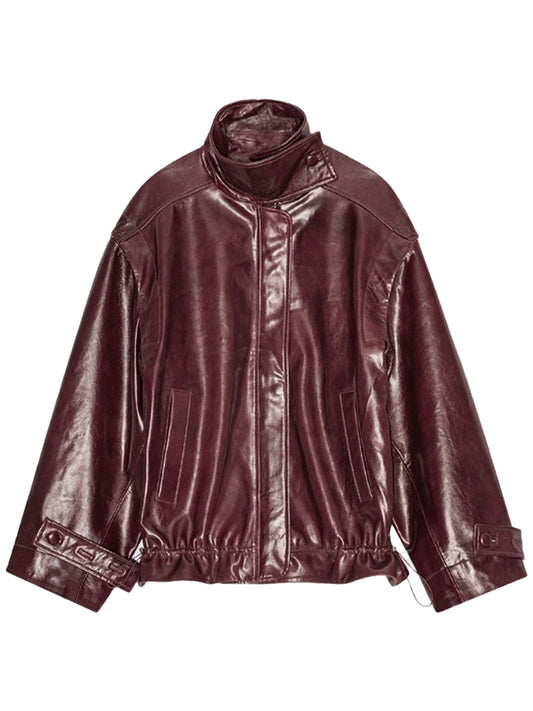 OVERSIZE LEATHER JACKET