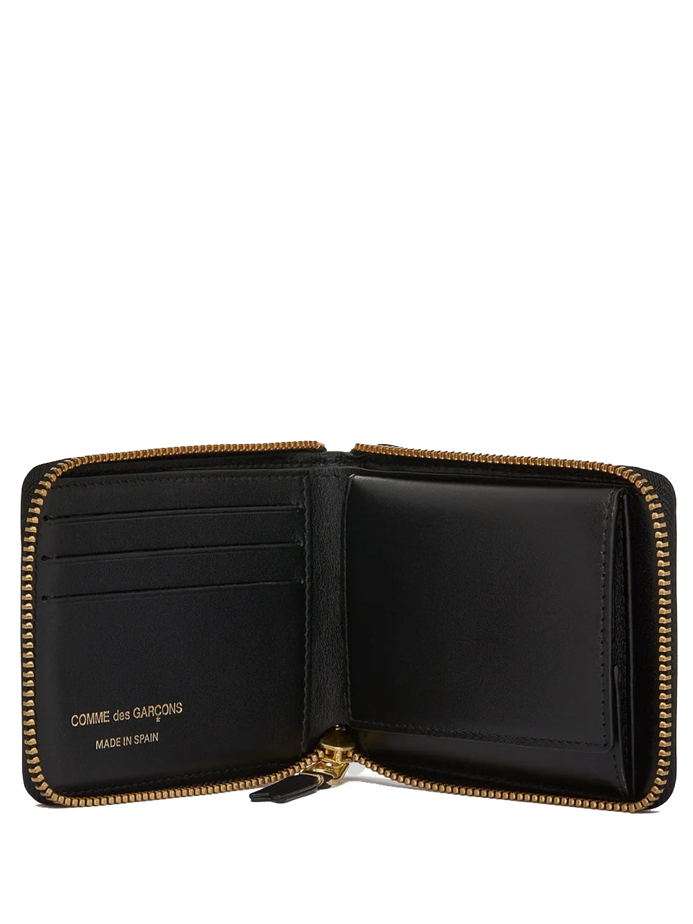COMME DES GARÇONS WALLET-CLASSIC LEATHER FULL ZIP AROUND WALLET-SA7100 800 BLACK