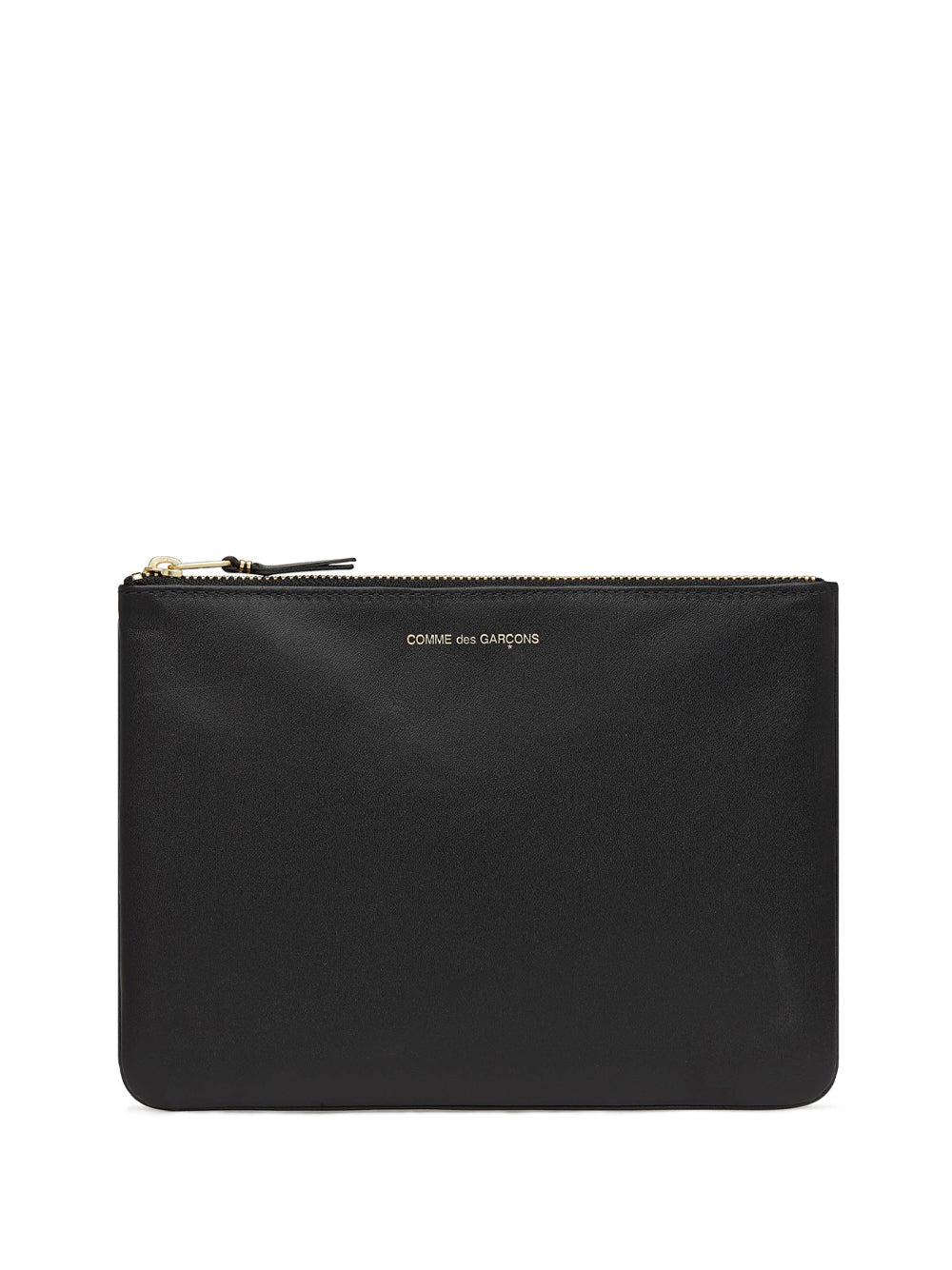 COMME DES GARÇONS WALLET-CLASSIC LEATHER ZIP POUCH-SA5100 800 BLACK