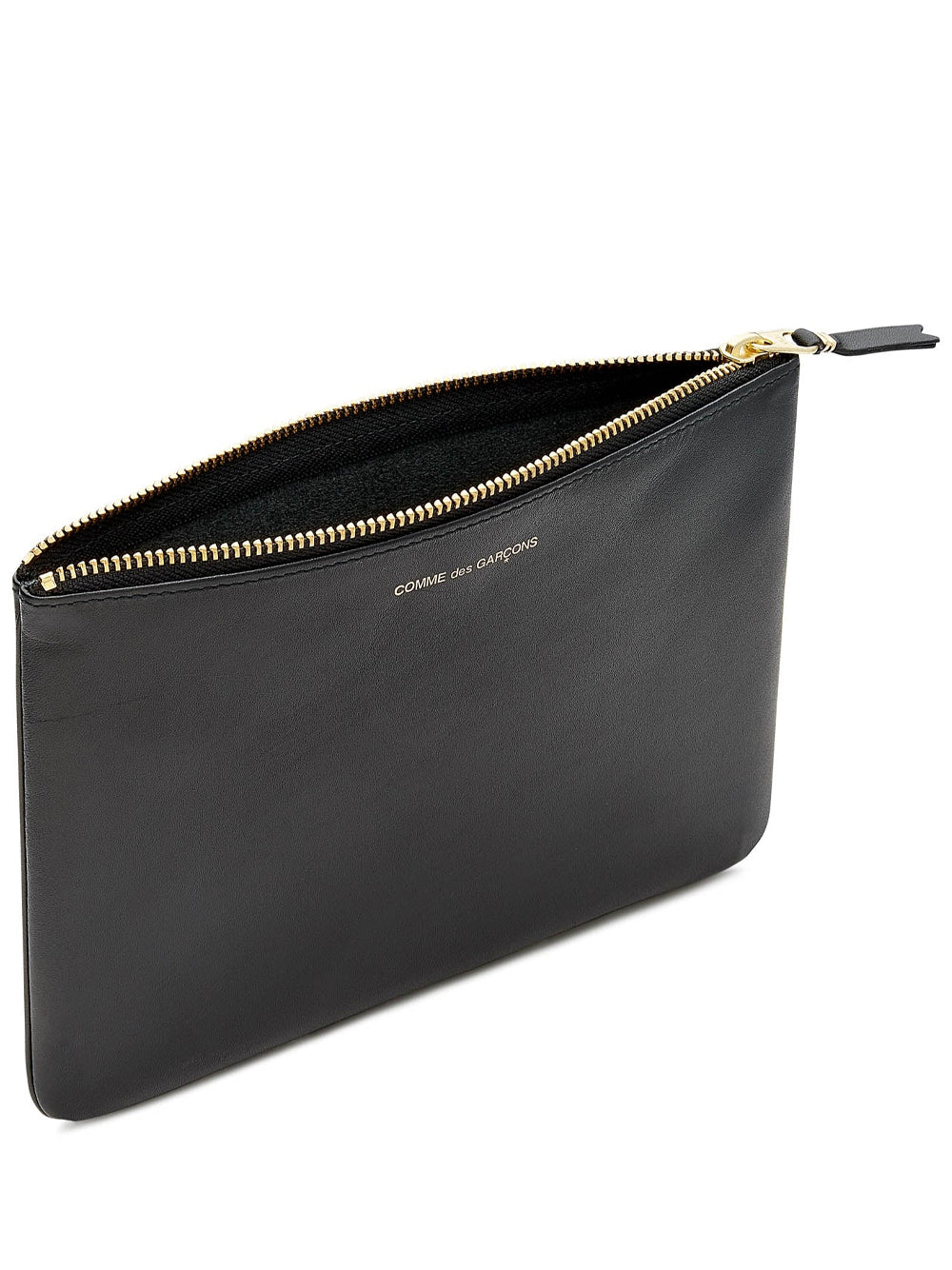 COMME DES GARÇONS WALLET-CLASSIC LEATHER ZIP POUCH-SA5100 800 BLACK