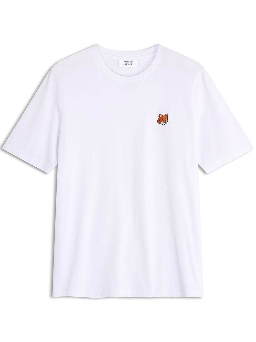 MAISON KITSUNÉ-FOX HEAD REGULAR TEE-PM00107KJ7026 P100 WHITE