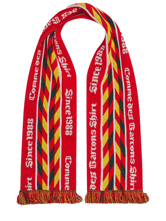 COMME DES GARÇONS-FOOTBALL SCARF-FP.K402.W25 1 RED/YELLOW