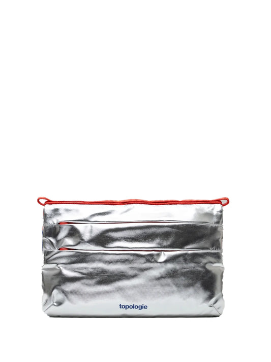 TOPOLOGIE-FLAT SACOCHE SMALL-TP.WBA.FS.SAT.42 SATELLITE METALLIC