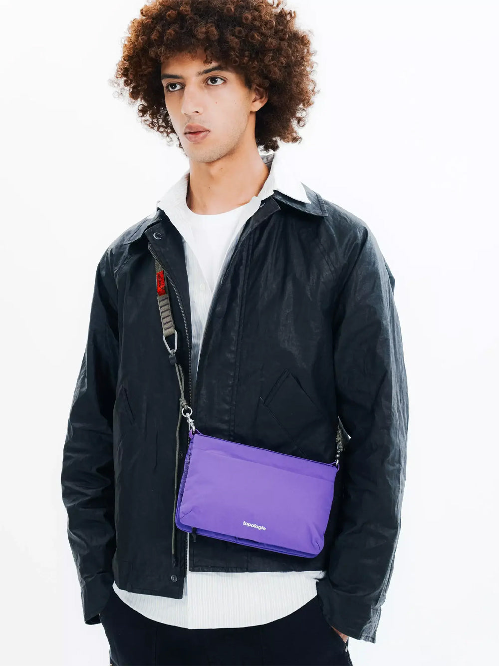 TOPOLOGIE-FLAT SACOCHE SMALL-TP.WBA.FS.SAT.42 SATELLITE METALLIC