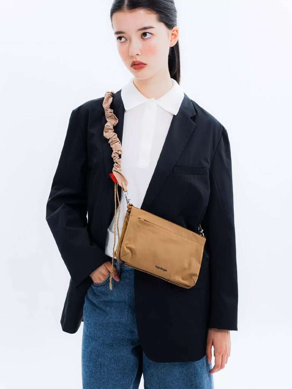 TOPOLOGIE-FLAT SACOCHE SMALL-TP.WBA.FS.SAT.42 SATELLITE METALLIC