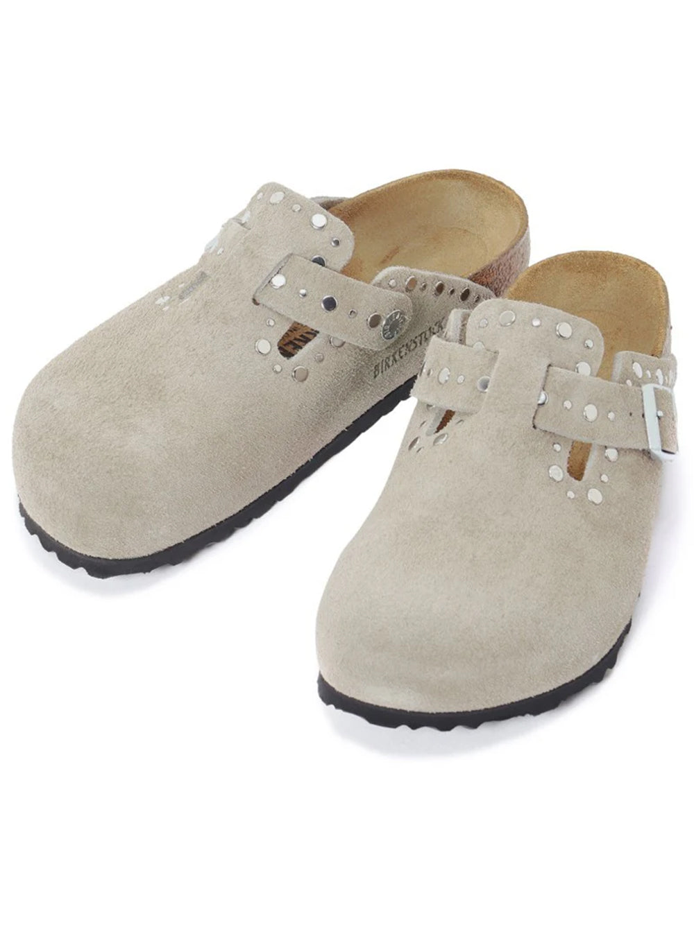 BIRKENSTOCK-BOSTON RIVET SUEDE-1030418 TAUPE