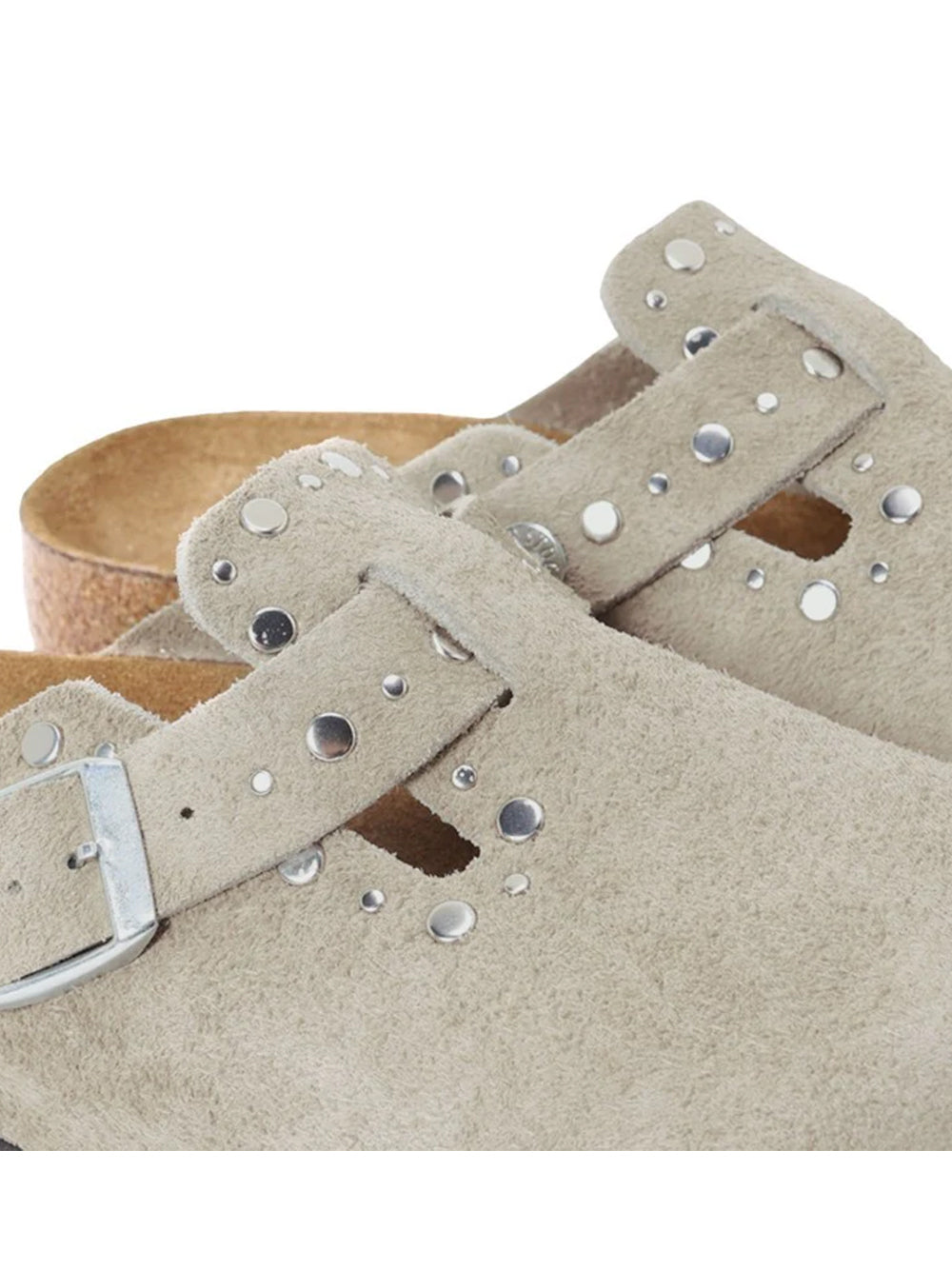 BIRKENSTOCK-BOSTON RIVET SUEDE-1030418 TAUPE