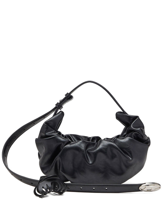DIESEL-GRAB-D HOBO S SHOULDER BAG-X10479.P8657 T8013 BLACK