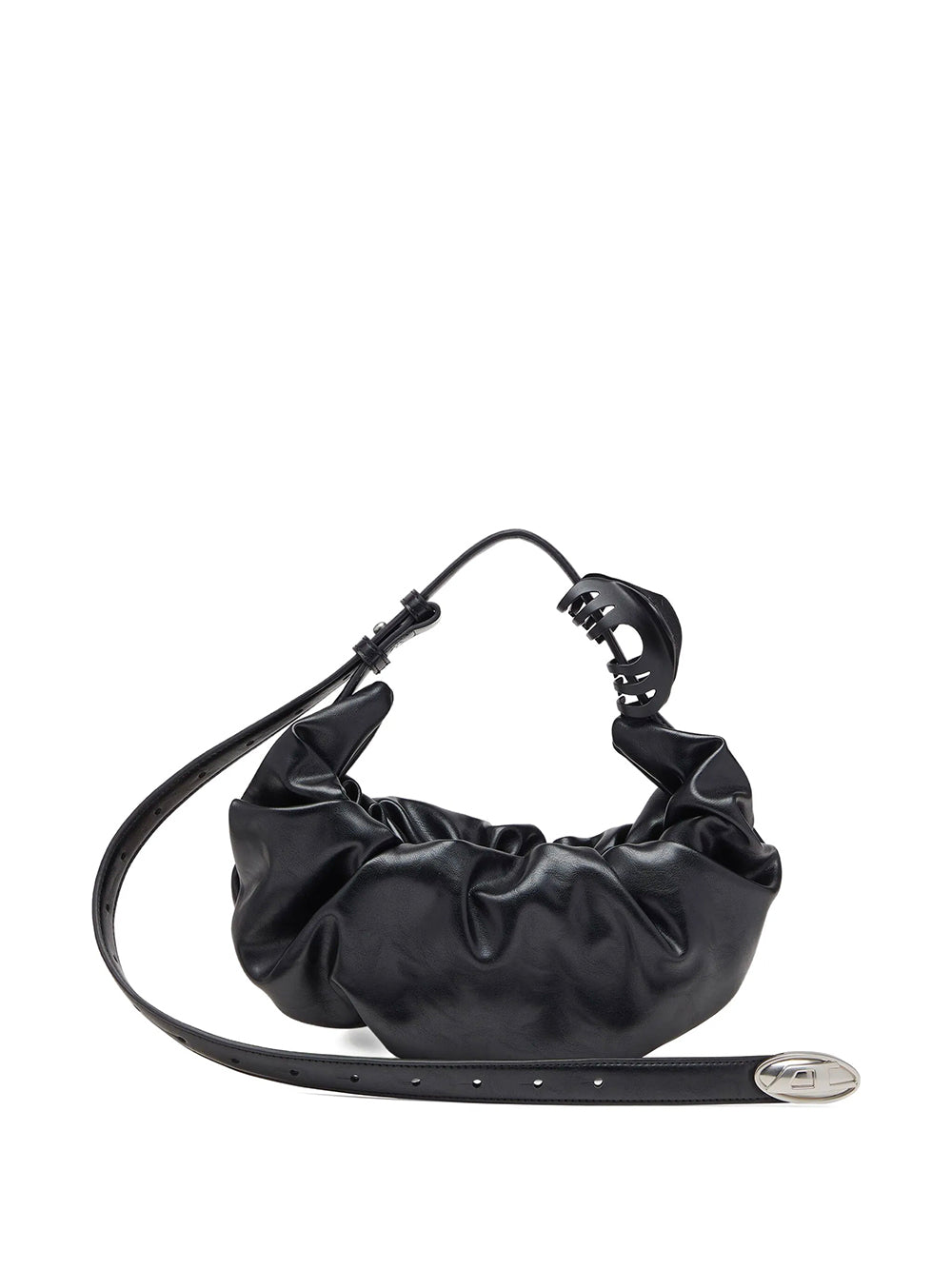 DIESEL-GRAB-D HOBO S SHOULDER BAG-X10479.P8657 T8013 BLACK