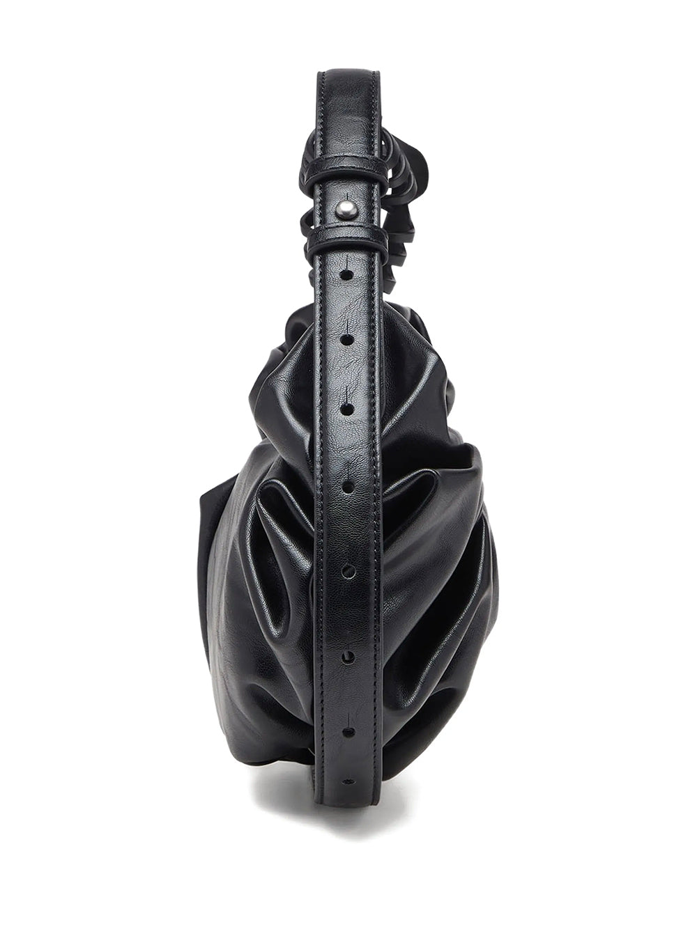 DIESEL-GRAB-D HOBO S SHOULDER BAG-X10479.P8657 T8013 BLACK