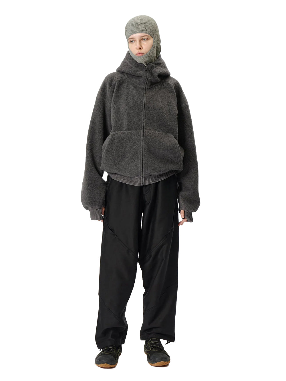 GOLDWIN-WOOL FLEECE HOODIE-GZ35304 DARK LAVA