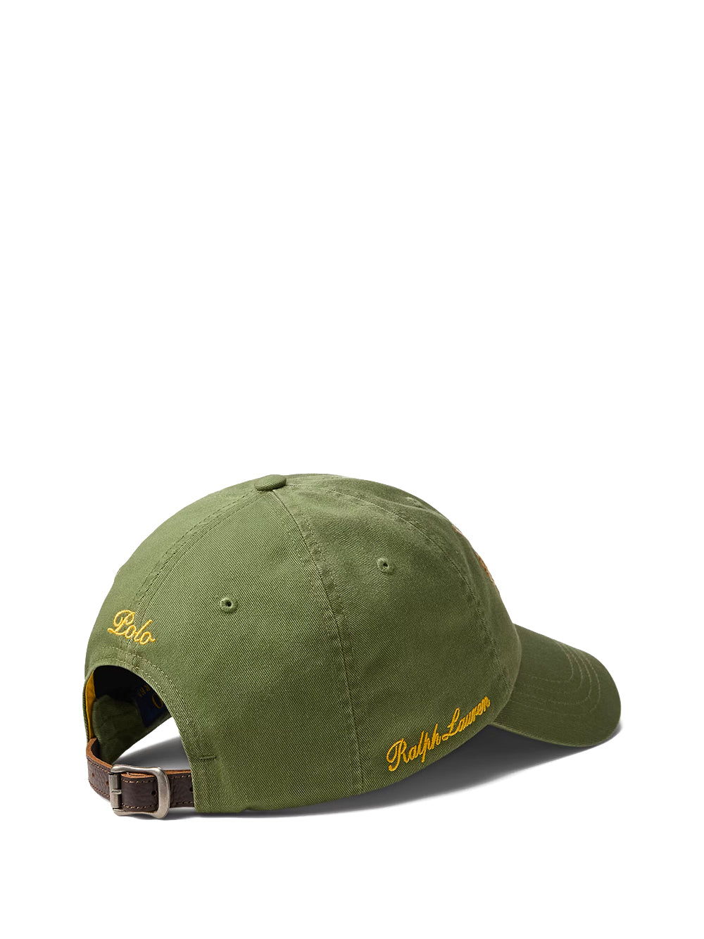 POLO RALPH LAUREN-TRIPLE-PONY TWILL BALL CAP-710A13272002 SUPPLY OLIVE
