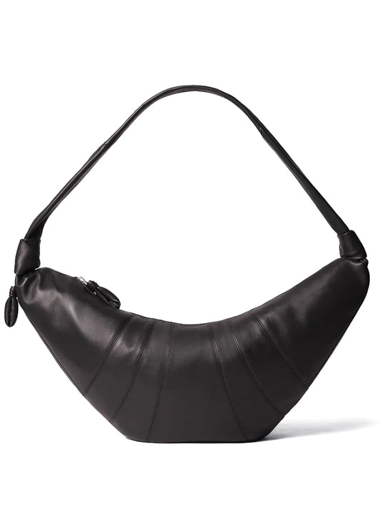 LEMAIRE-LARGE CROISSANT BAG-BG0000.LL095 BR490 DARK CHOCOLATE