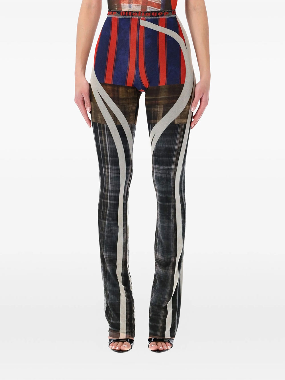 OTTOLINGER-MESH PANTS-10120050107 RACING PLAID