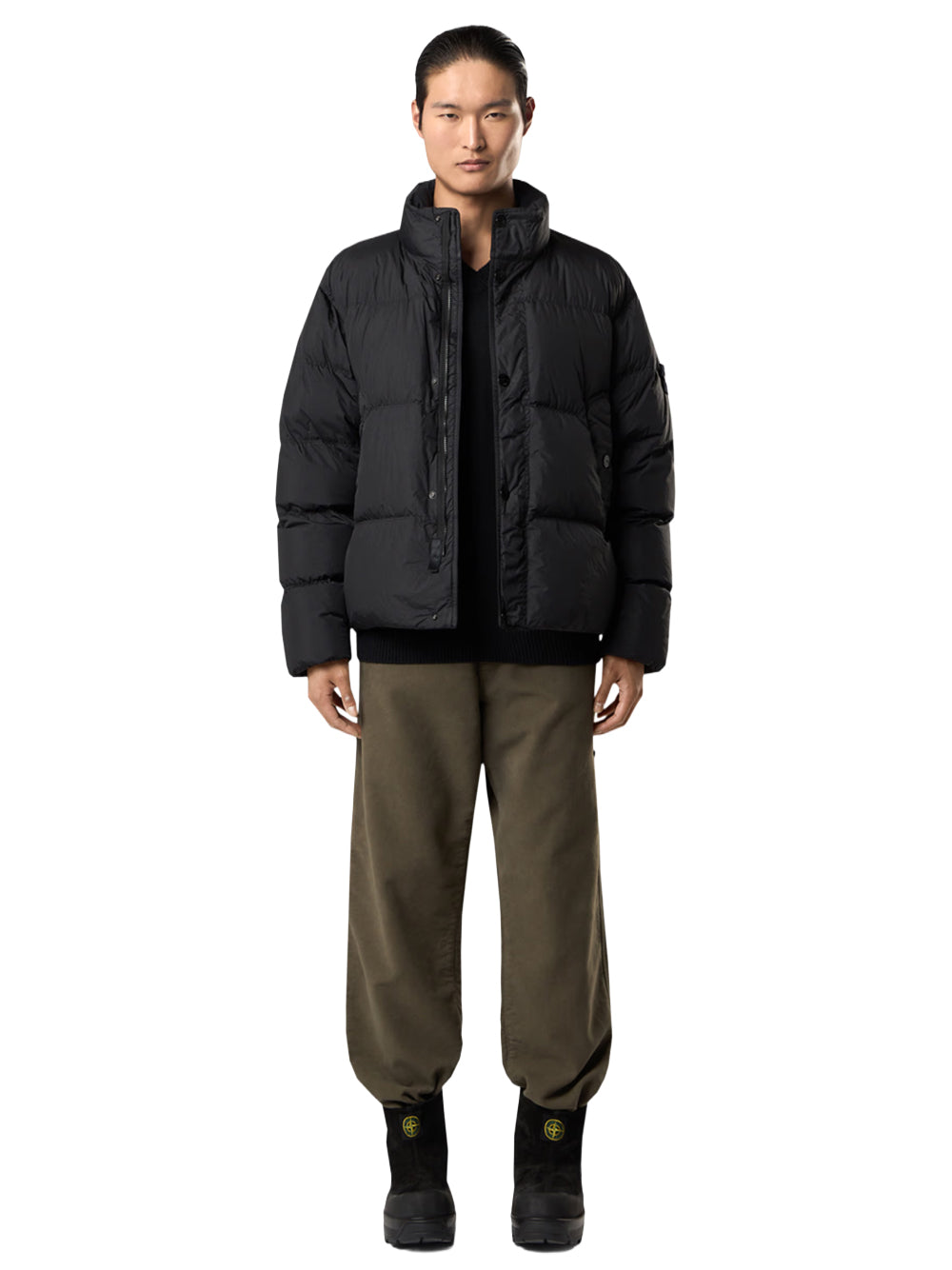 PUFFER CON BOTTONI C/PIUMA RDS