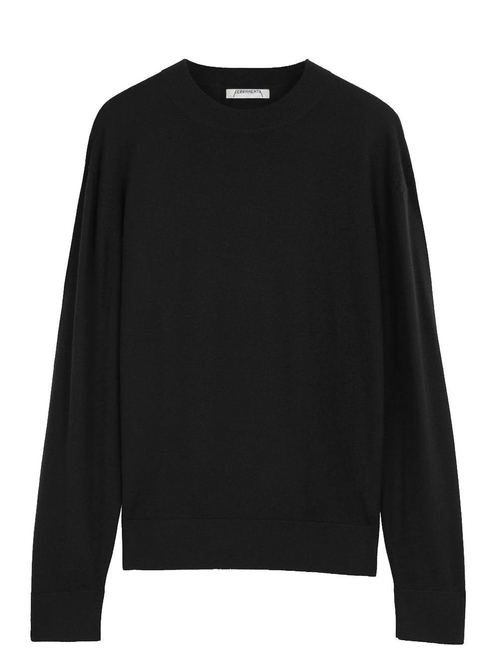 FERRAMENTA-CREWNECK MERINO CASHMERE-FMTSIN43 BLACK