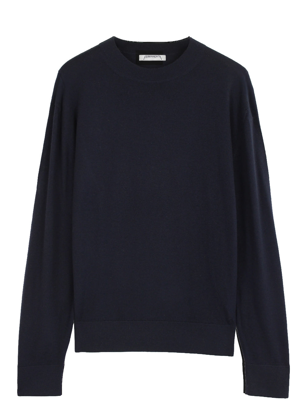 FERRAMENTA-CREWNECK MERINO CASHMERE-FMTSIN43 BLUE NAVY