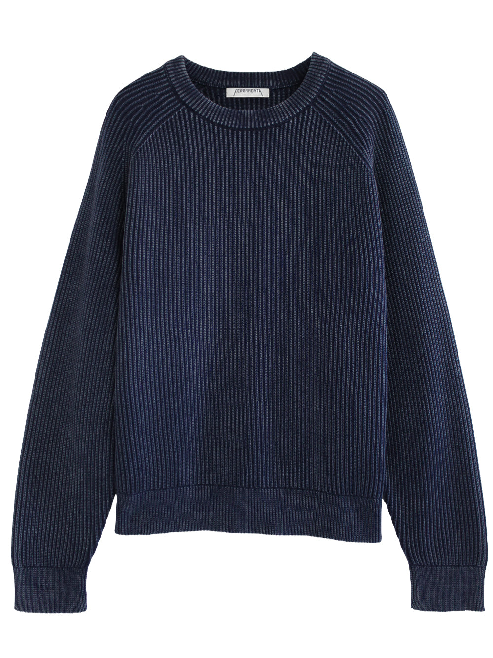 FERRAMENTA-CREWNECK ACID WASH-FMTSIN108 BLUE NAVY