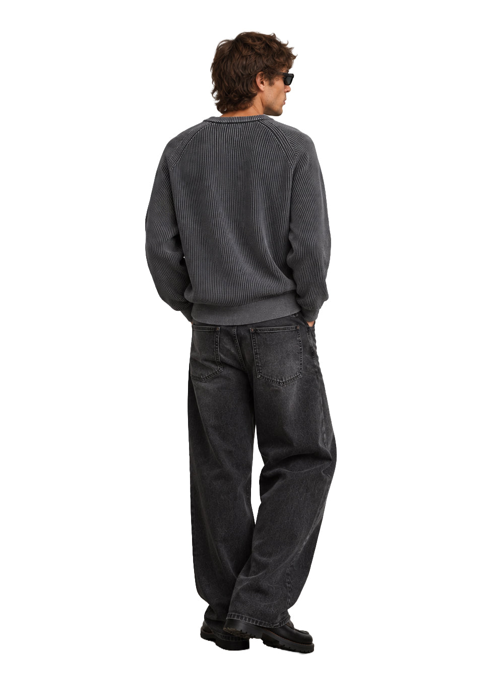 FERRAMENTA-CREWNECK ACID WASH-FMTSIN108 GREY