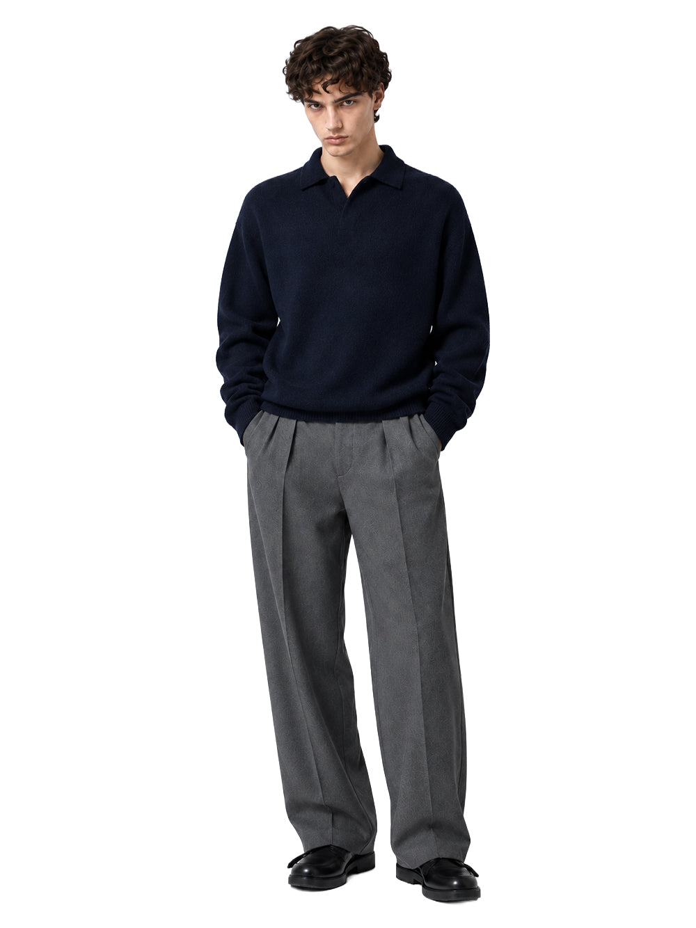 FERRAMENTA-POLO NUVOLA LANA CASHMERE-FMT70042 BLUE NAVY